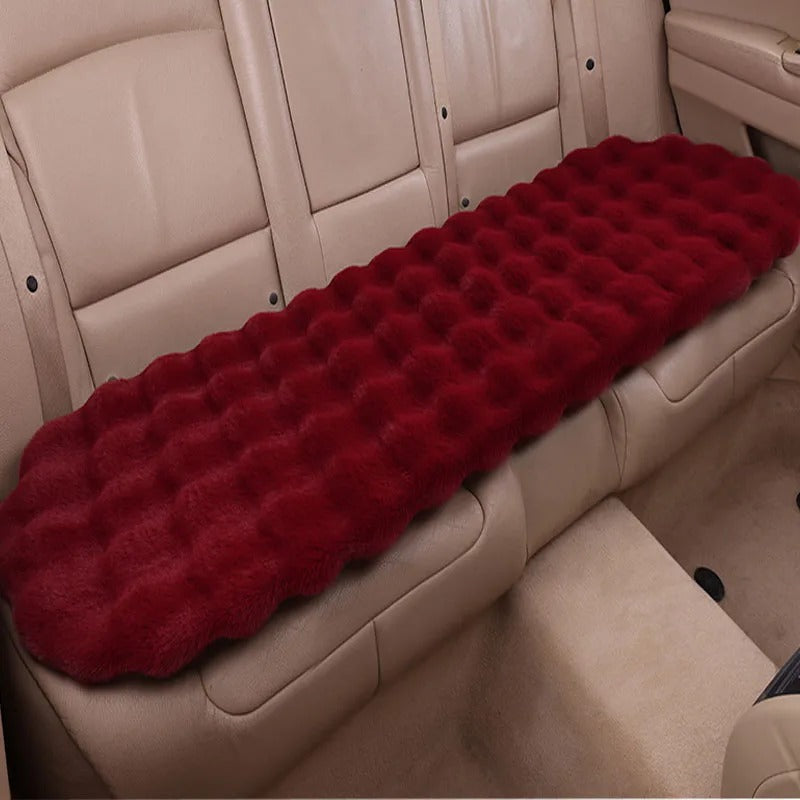 Winter Plush Rabbit Car Seat Covers – Ultra-Soft, Warm & Universal Fit Cushion Pads, Gift For Mother's Day 2025 - Delicate Leather