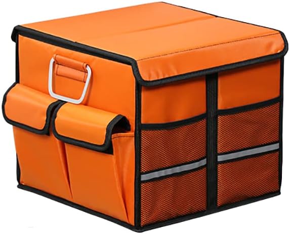 Premium Oxford Cloth Car Storage Box with Sturdy PVC Board - Delicate Leather