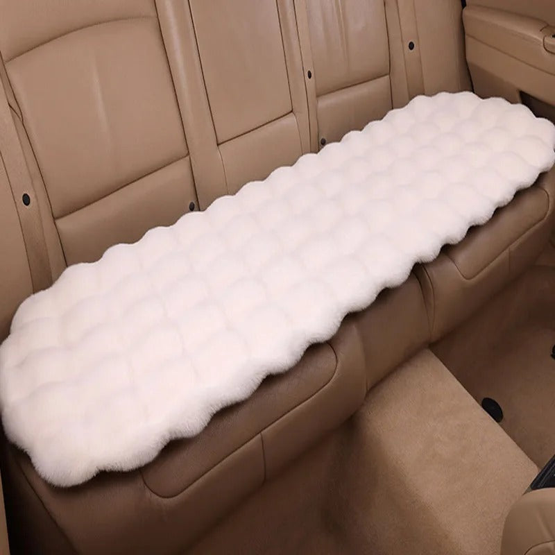 Winter Plush Rabbit Car Seat Covers – Ultra-Soft, Warm & Universal Fit Cushion Pads, Gift For Mother's Day 2025 - Delicate Leather
