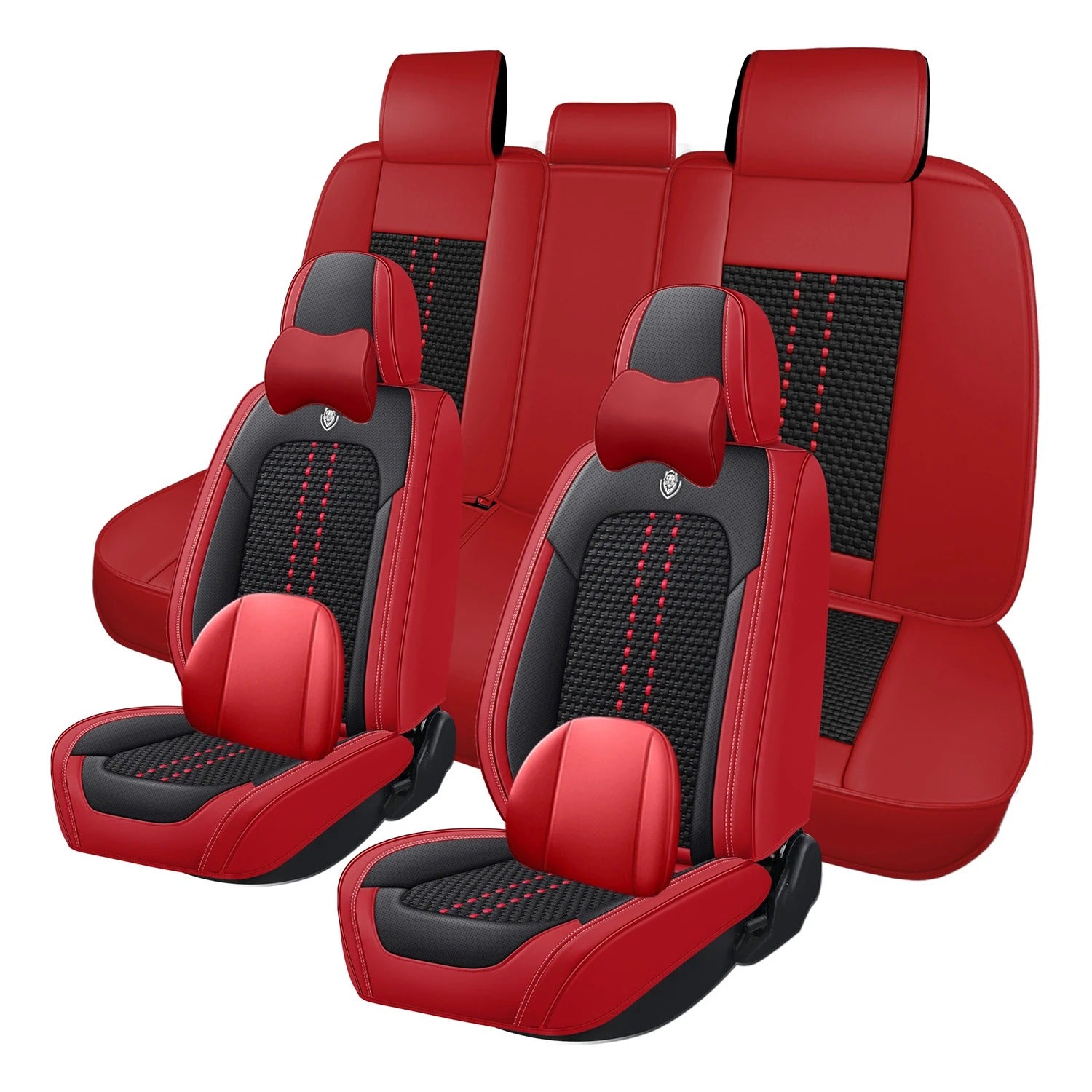 Full Set Leather Car Seat Covers for Toyota Corolla (2009–2023) – Universal Fit, Airbag Compatible - Delicate Leather