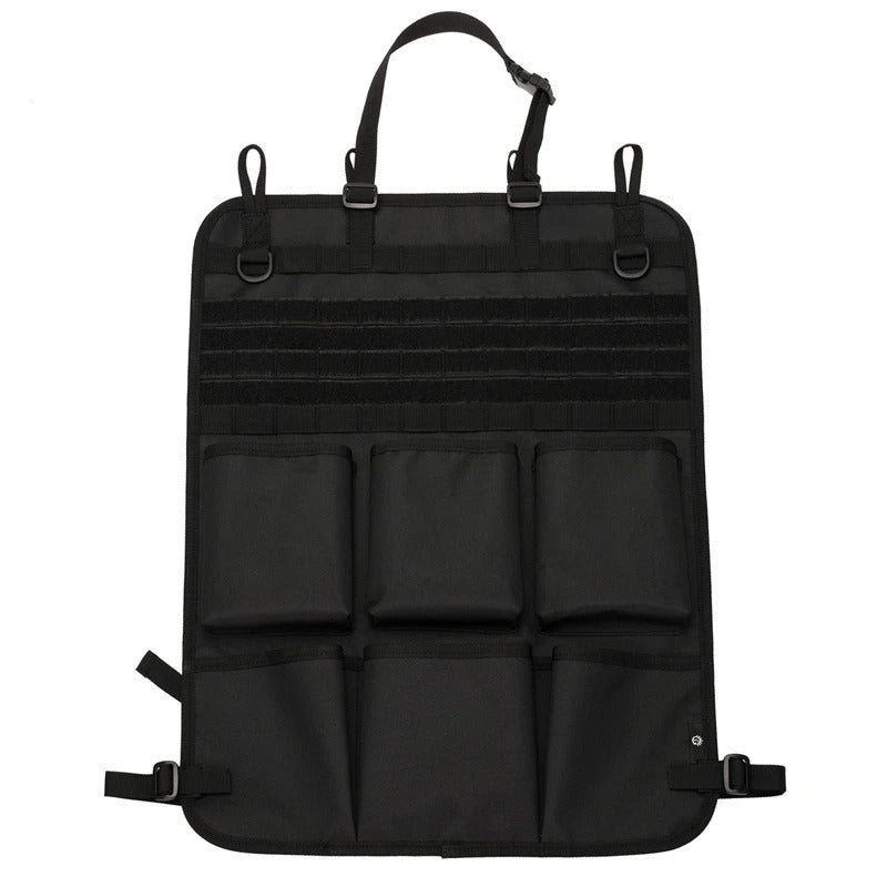 Car Organizer Seat Back Storage Bag - Multifunction Tactical Camo Hanging Bags, Interior Accessories - Delicate Leather