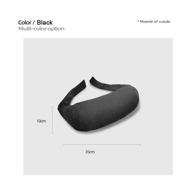 Suede Quality Car Headrest Seat Support Neck Adjustable Waist Pillow - Universal Auto Accessory - Delicate Leather