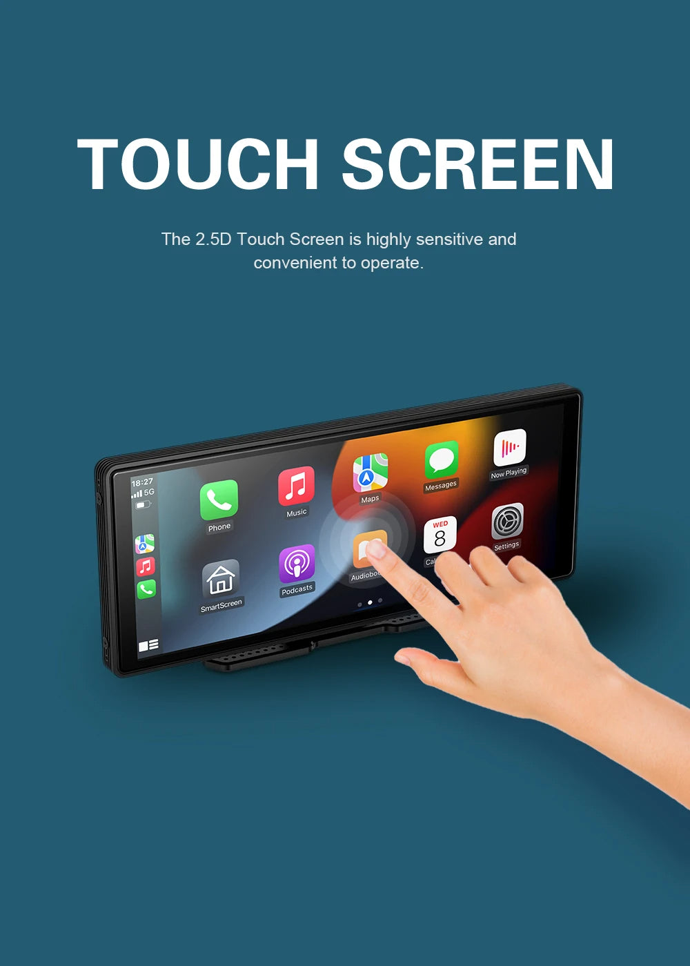 Universal 10.26 Inch Car Radio – Wireless CarPlay & Android Auto, WIFI Multimedia MP5 Player for Apple & Android 20 - Delicate Leather