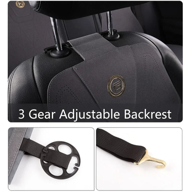 Suede Car Seat Cushion – Breathable, Comfortable, Durable Four-Season Front Seat Cover - Delicate Leather