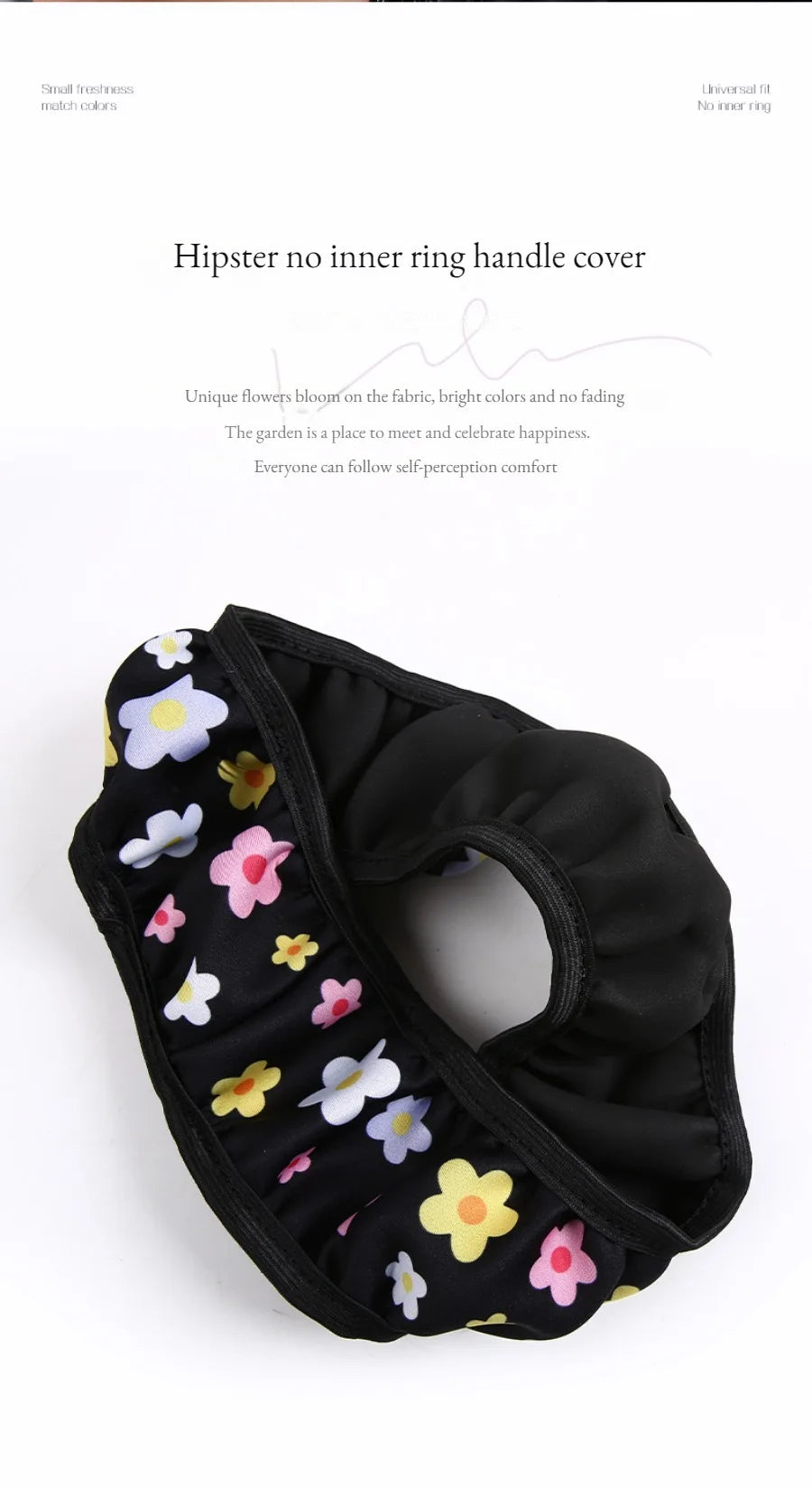 Flowers Steering Wheel Cover, Little Wild Flower Car Steering Wheel Cover , Car Accessories 33