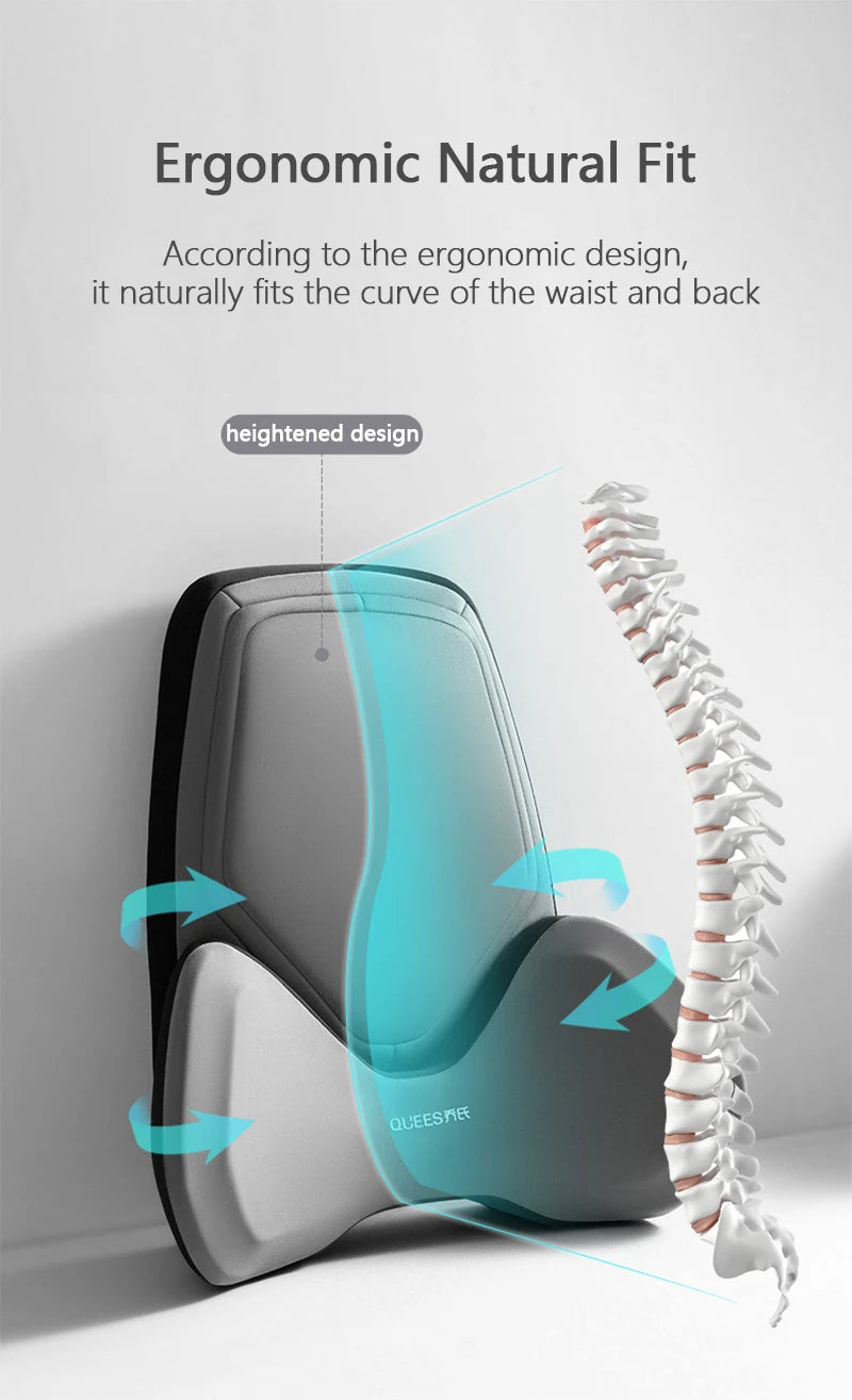 Car Headrest Pillow Auto Neck Cushion Car Back Lumbar Pillow Slow Rebound Guard Head Support for Universal Car - Delicate Leather