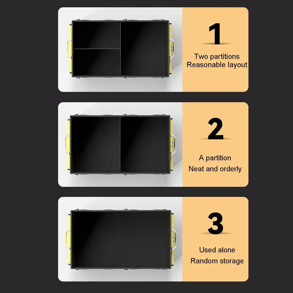 2024 Car Multi-Pocket Trunk Organizer Large Capacity Folding Storage Bag Trunk Stowing Tidying Trunk Organizer Car Accessories