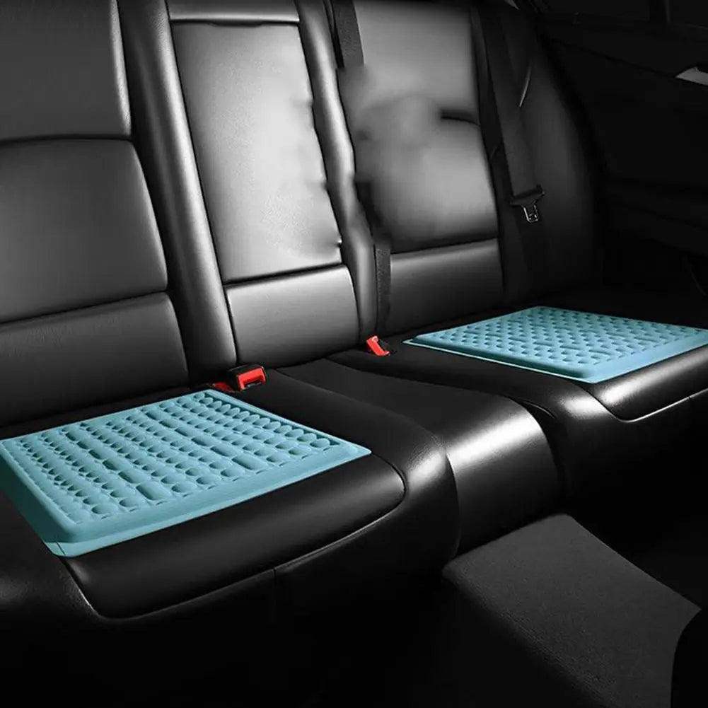 Gel Ice Seat Cushion – Breathable Convex Cooling Pad for Car, Truck, and Office Chairs - Delicate Leather