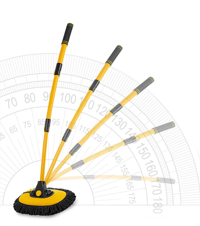 Car Cleaning Brush Car Cleaning Tools Telescoping Long Handle Cleaning Mop Chenille Broom Car Washing Accessories