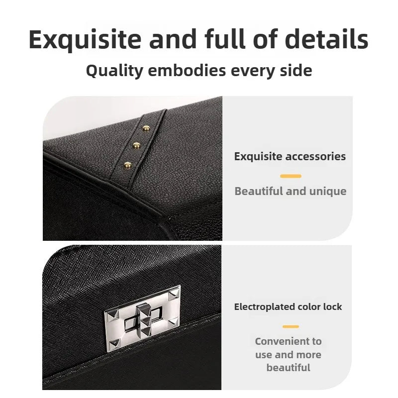 Foldable Car Trunk Storage Box – Large Capacity Leather Organizer for Auto Accessories, Waterproof and Easy to Store - Delicate Leather