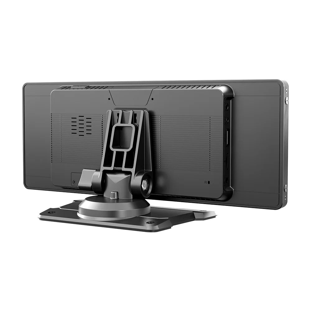 Portable 10.26 Inch Wireless CarPlay Screen – BQCC with HD Rear Reversing Camera, MP5, DVR, Android Auto Support 17 - Delicate Leather