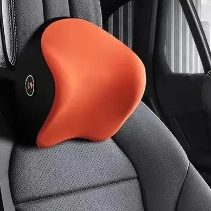 Car Headrest Neck Support Pillow – Memory Foam Seat Cushion, Breathable & Comfortable for In-Car Rest - Delicate Leather