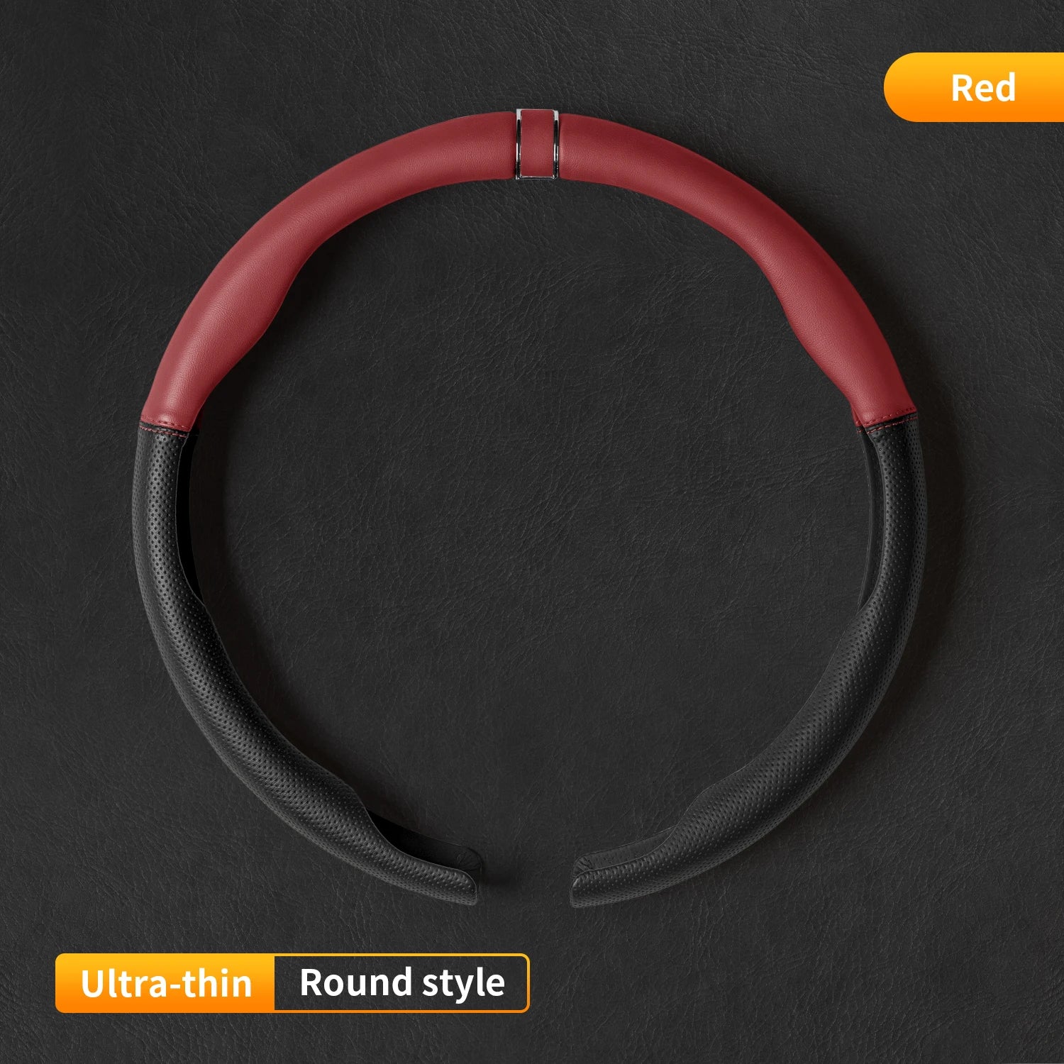 Breathable Steering Wheel Cover – Anti-Slip Universal Car Interior Accessory - Delicate Leather