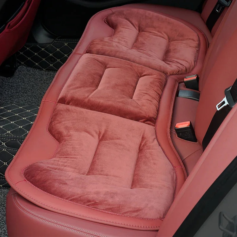 Flannel Car Seat Cover Front Rear Seats Cushion Protector Mat Pad Universal, Custom For Cars, Seat Cushion for Car - Delicate Leather