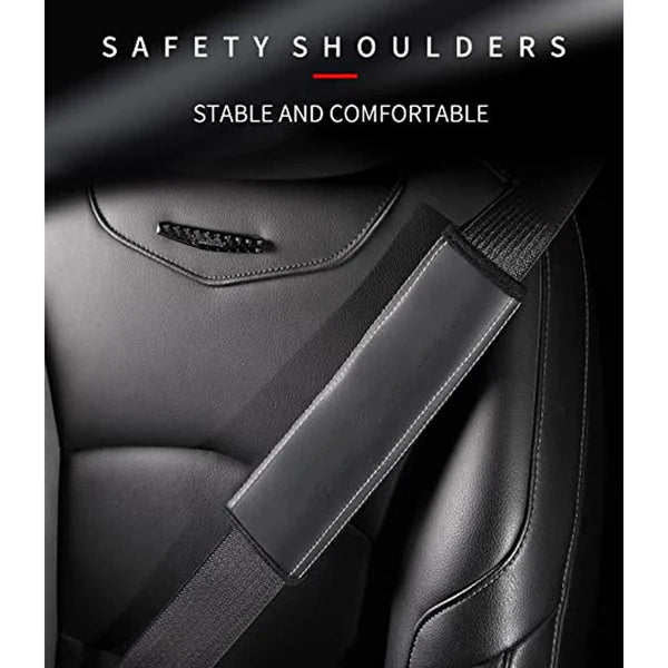 Car Seat Belt Covers (2PCS), Custom For Your Cars, Microfiber Leather Seat Belt Shoulder Pads for More Comfortable Driving, Car Accessories JE13994 - Delicate Leather