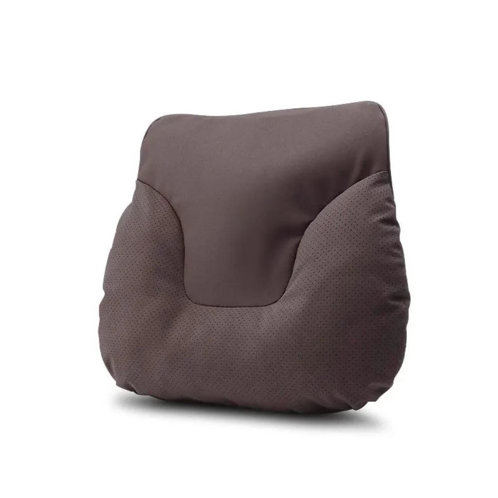 Car Seat Headrest and Lumbar Support Cushion for Car - Delicate Leather