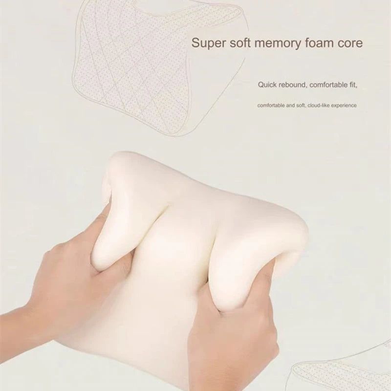 Car Leather Headrest Universal Car Seat Neck Pillow Rest Support Cushion Memory Foam Head Support Rest Protector Car Accessories - Delicate Leather