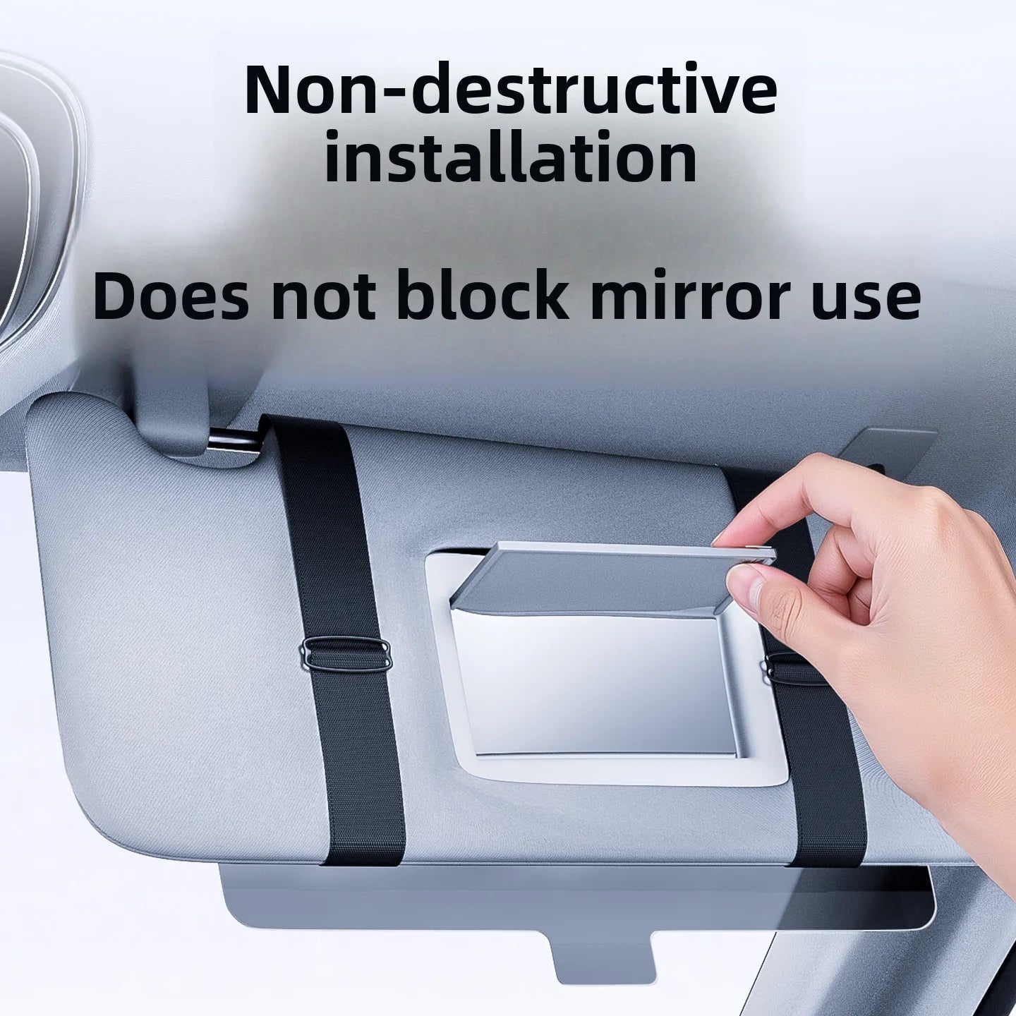 Car Sun Visor Extender – Universal Anti-Glare Sunshade Extension Board - Delicate Leather