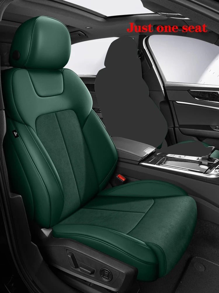 Custom Car Seat Cover Car Accessories Leather+Suede - Delicate Leather