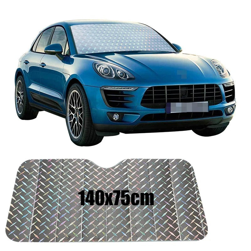 Car Sunshade Curtains – Front & Rear Window Covers with UV Protection - Delicate Leather