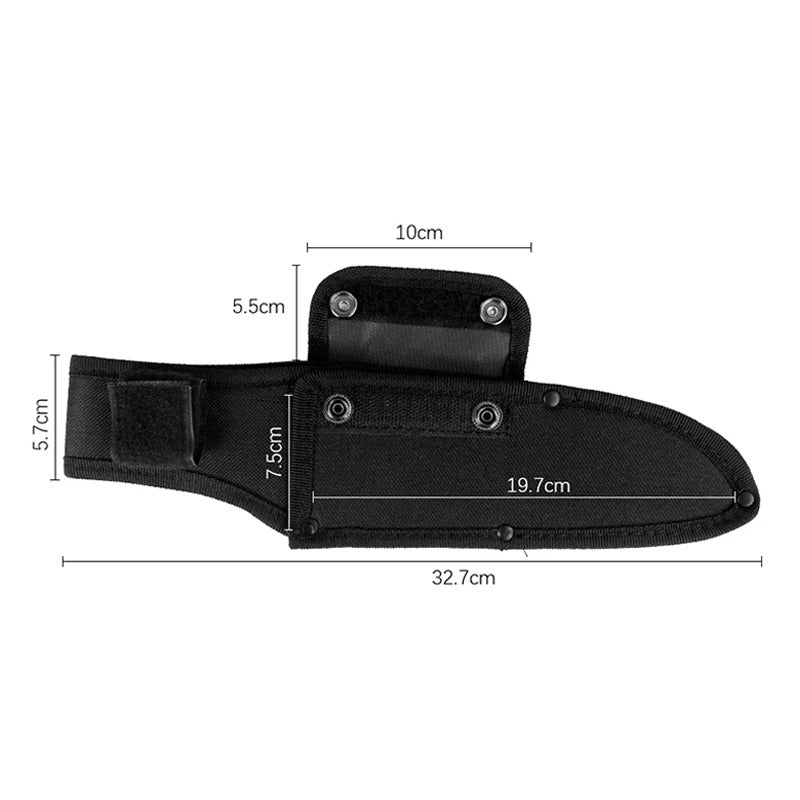 Chef Waterproof Oxford Sheath Holder, Knife Sheath Holster Belt Loop Case, Flashlight Case, Camp Outdoor Carry Fold Knife Cook Tool - Delicate Leather