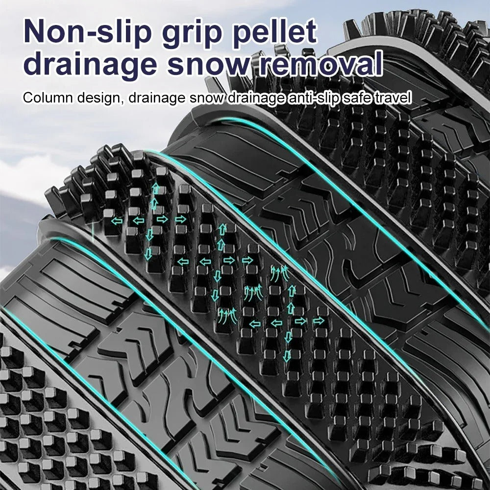 Snow Chain Tire Chain 10/1 PCS Urethane Set - Wheel Ties Belts for Car Tires - Winter Anti-Slip Chain - Anti-Skid Snow Emergency - Delicate Leather