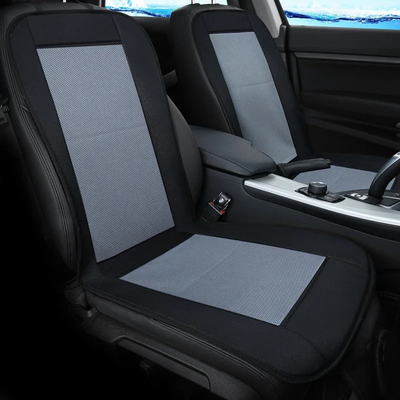 12V Car Cooling Seat Cushion – 8-Fan Ventilated Airflow Pad with PU Surface for Summer Use - Delicate Leather