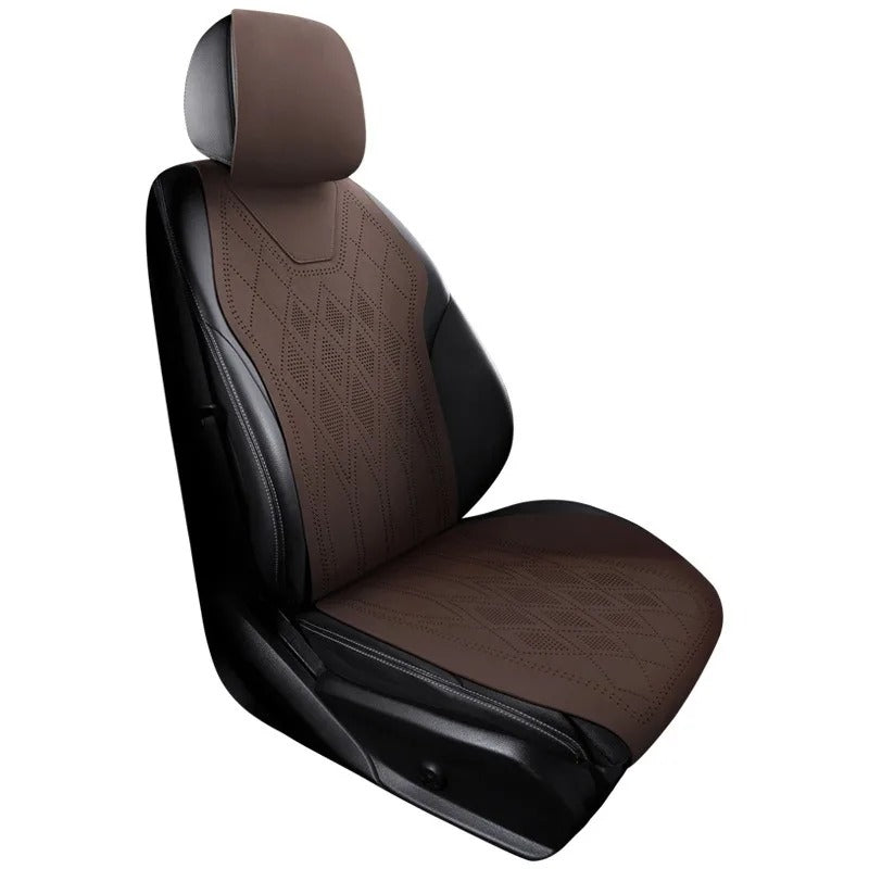 Luxury Suede Car Seat Covers – Universal Full Set Seat Protectors - Delicate Leather