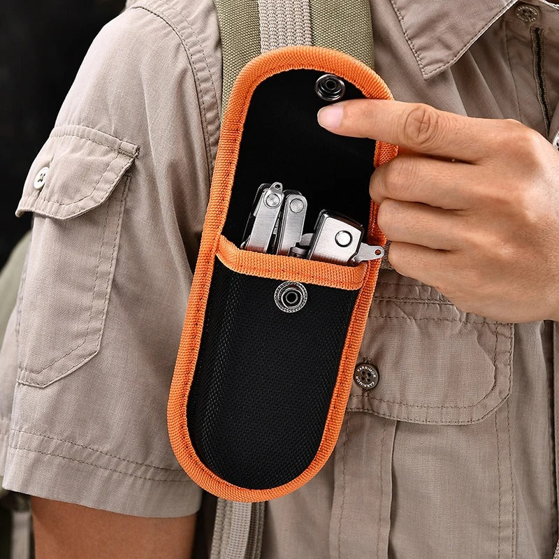 1PC Oxford Nylon Folding Knife Sleeve, Outdoor Camping Hiking Nylon Case, Army Knives Cover Bags Pouch Organizer