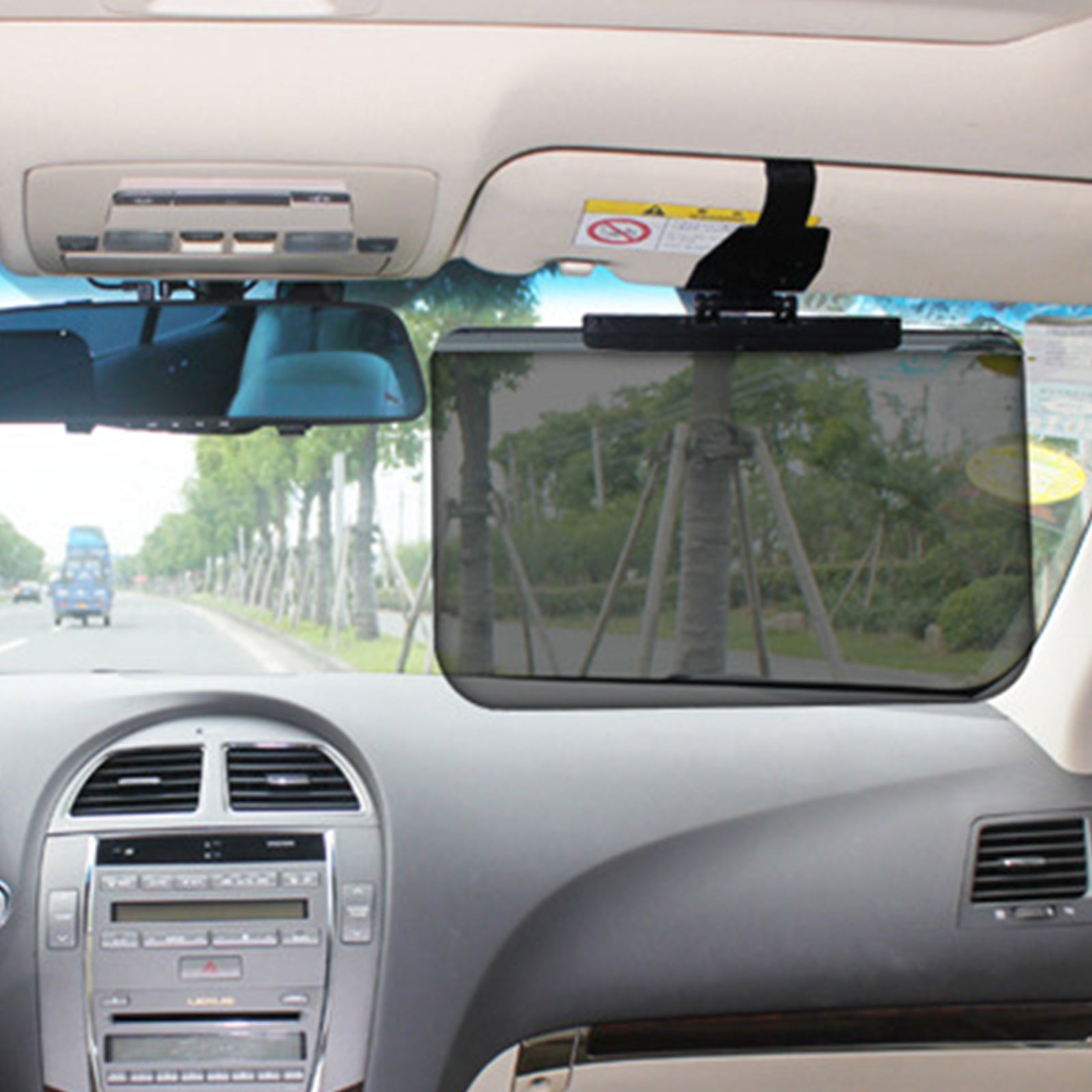 Car Sun Visor Auto Anti-Glare Polarized Visor Extender Sun Blocker Universal Car Window Sunshade UV Rays Blocker Car Accessories - Delicate Leather