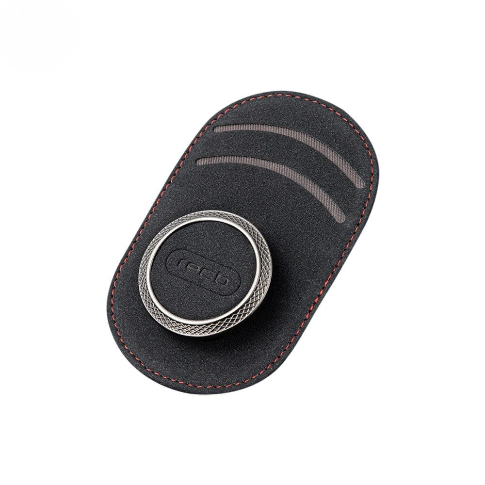 Universal Car Sun Visor Leather Sunglasses Holder - Delicate Leather