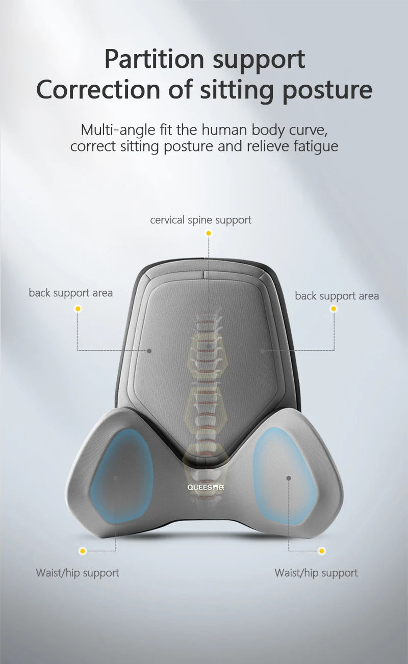 Car Headrest Pillow Auto Neck Cushion Car Back Lumbar Pillow Slow Rebound Guard Head Support for Universal Car - Delicate Leather