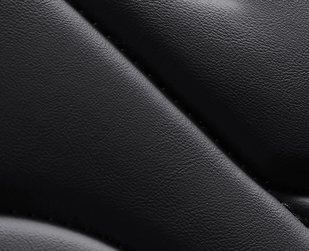 Universal PU Leather Car Seat Covers – Full Protection, Waterproof, Front & Rear Auto Seat Cover for Most Vehicles - Delicate Leather
