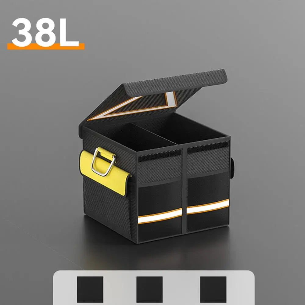 2024 Car Multi-Pocket Trunk Organizer Large Capacity Folding Storage Bag Trunk Stowing Tidying Trunk Organizer Car Accessories