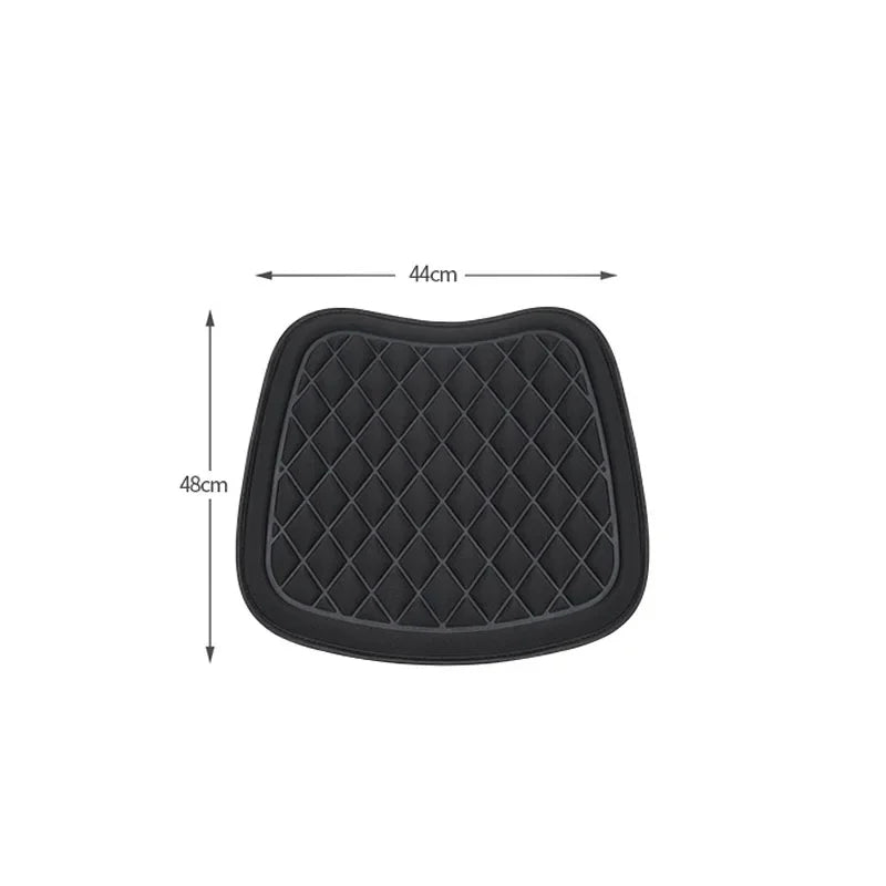 Memory Foam Car Seat Cushion – Comfortable Non-Slip Pad for Car, Office, and Home - Delicate Leather