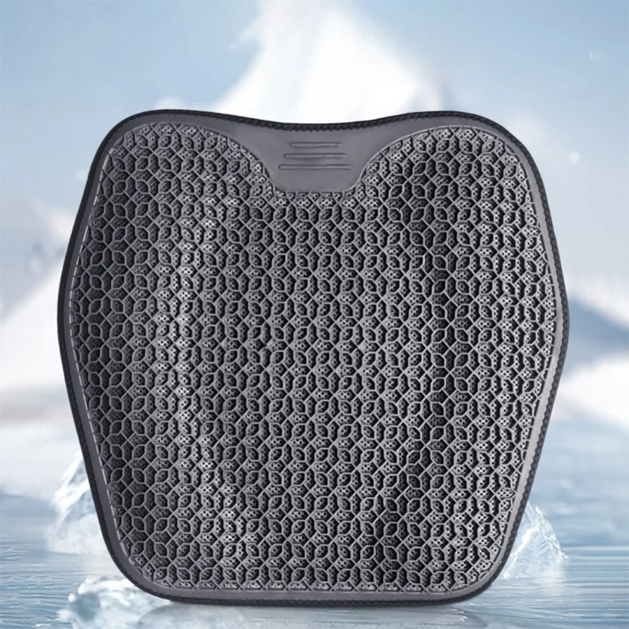 Honeycomb Gel Car Seat Cushion – Breathable, Soft, and Comfortable Support for Car Seats - Delicate Leather