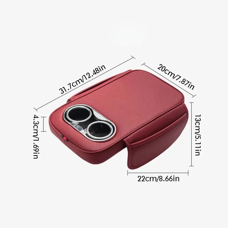 Ultra-Thick Memory Foam Car Seat Cushion – Heightened Support for Short Drivers - Delicate Leather