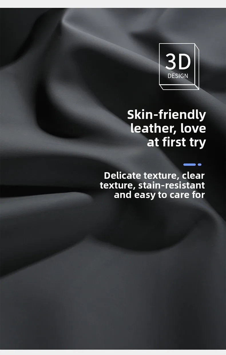 Luxury Leather Steering Wheel Cover – Non-Slip Universal 38cm Interior Accessory - Delicate Leather