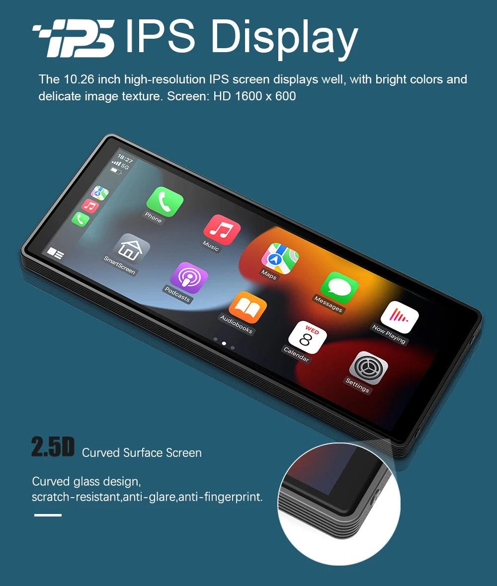 Universal 10.26 Inch Car Radio – Wireless CarPlay & Android Auto, WIFI Multimedia MP5 Player for Apple & Android 20 - Delicate Leather