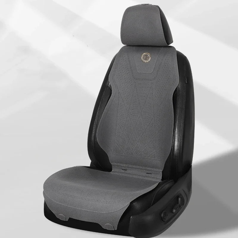 Suede Car Seat Cushion – Breathable, Comfortable, Durable Four-Season Front Seat Cover - Delicate Leather