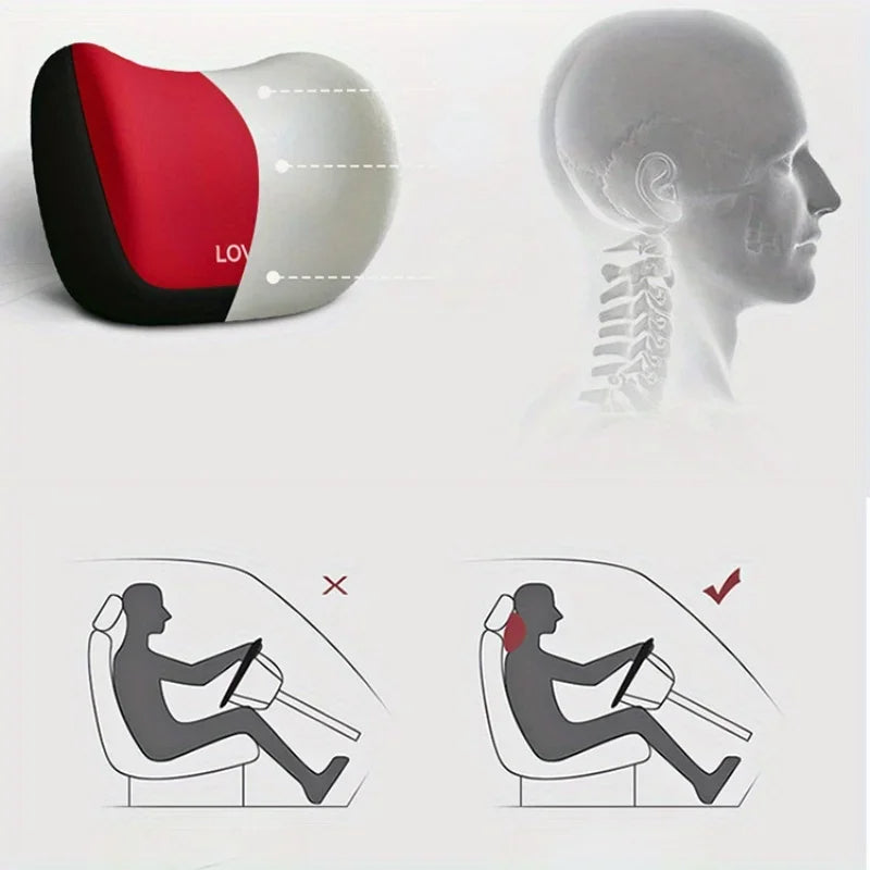 High Quality Three-dimensional Memory Cotton Car Head Pillow Neck Pillow Waist Support Pad