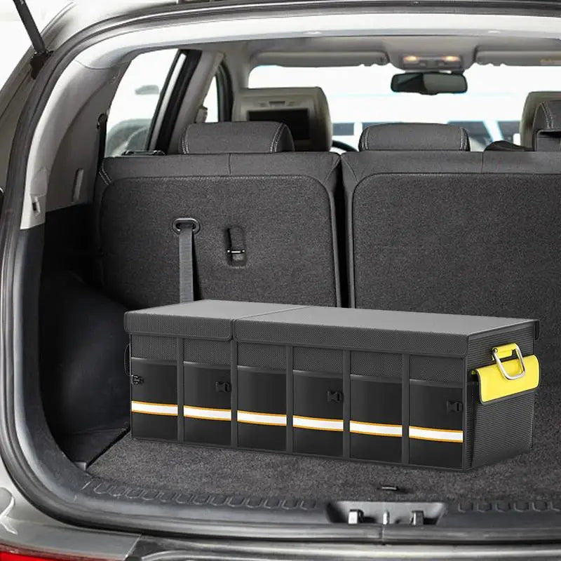 2024 Car Multi-Pocket Trunk Organizer Large Capacity Folding Storage Bag Trunk Stowing Tidying Trunk Organizer Car Accessories