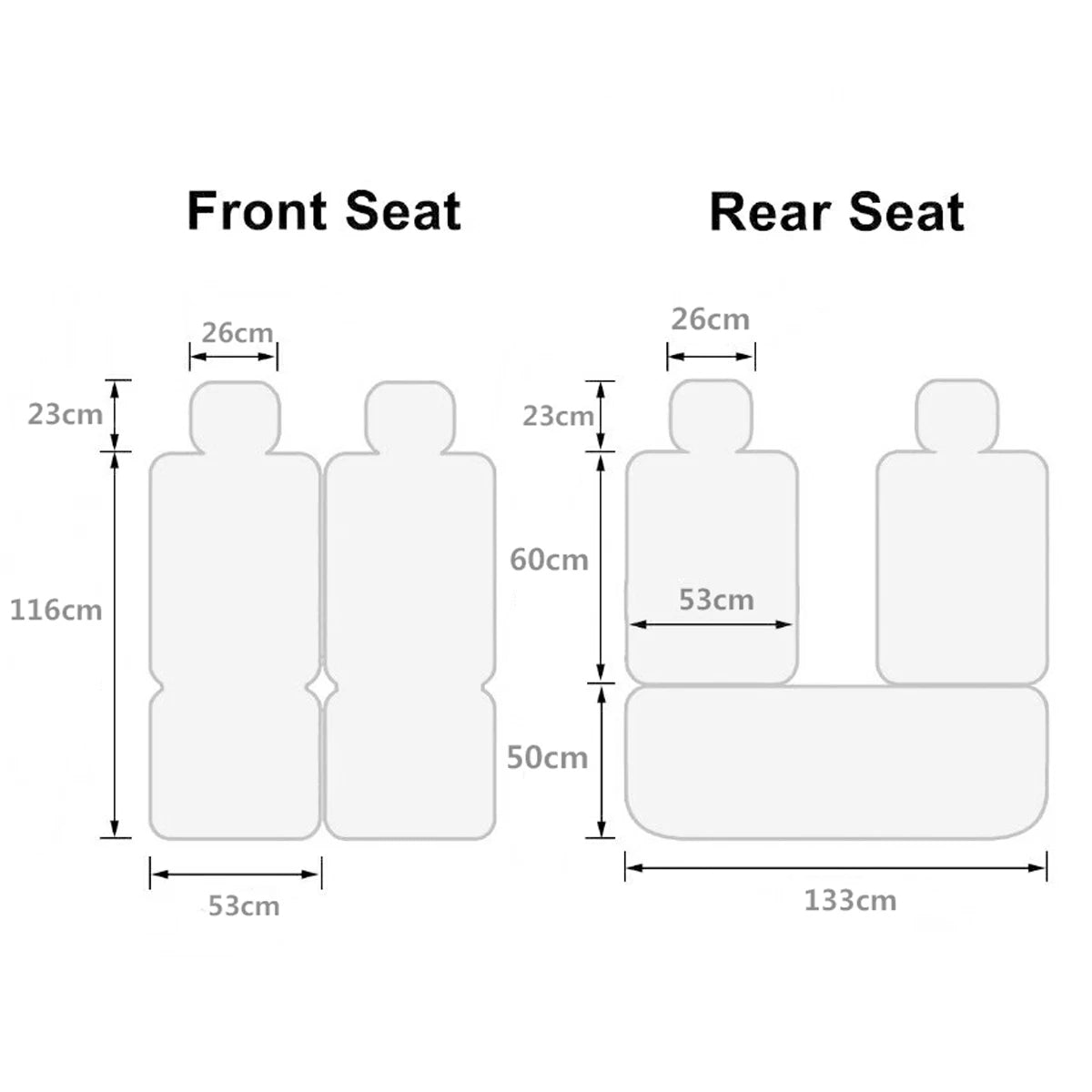 Deluxe PU Leather Car Seat Covers for 5 Seats – 11PCS Full Set with Front & Rear Protection for SUV & Truck 04 - Delicate Leather