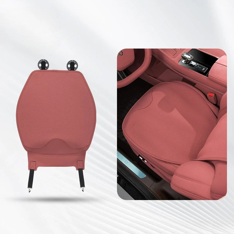 Universal Nappa Leather Car Seat Cushion – All-Season Soft Seat Cover Protector - Delicate Leather