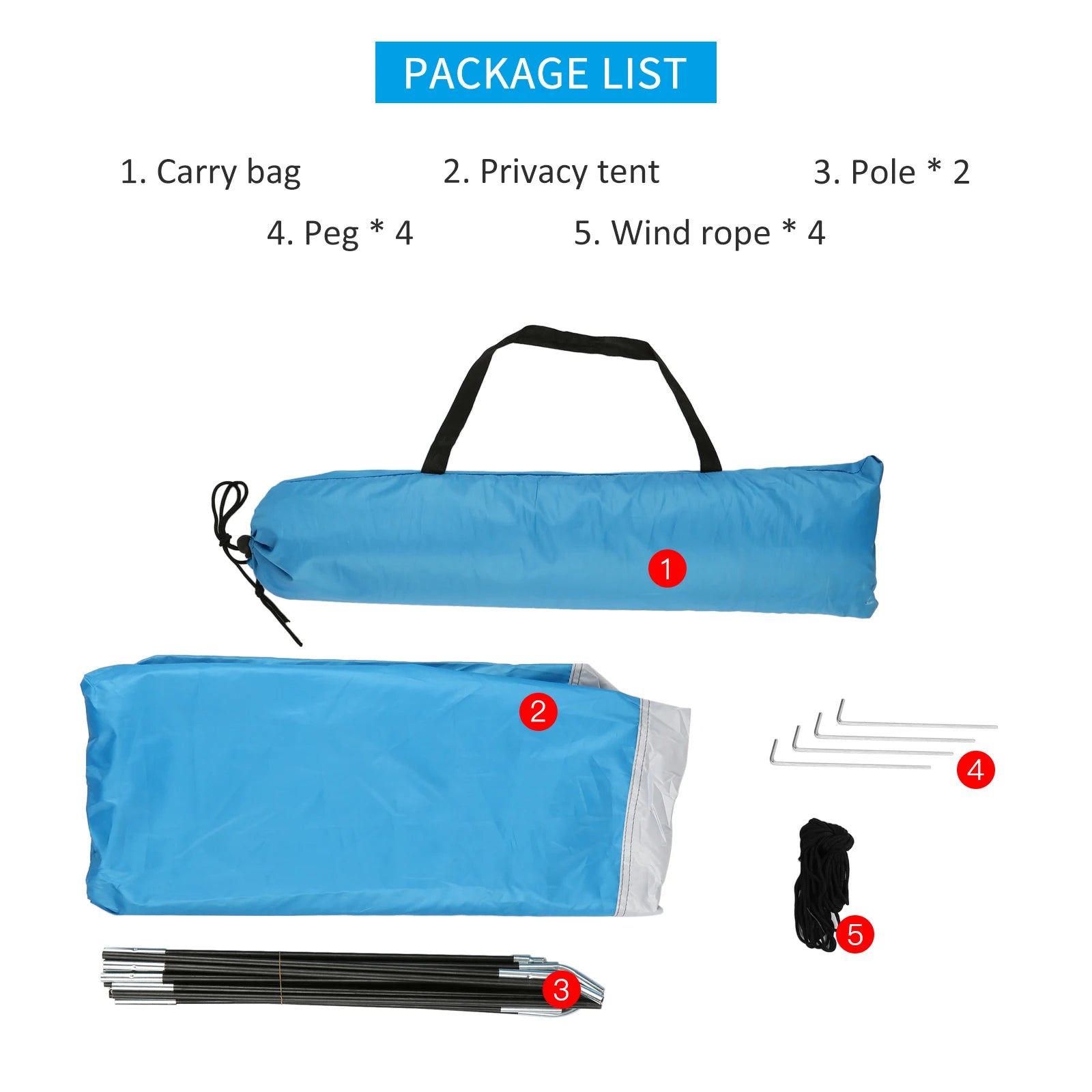 Portable Beach Shower Toilet Changing Tent Sun Rain Shelter Privacy Shelter Tent with Window for Outdoor Camping Bathroom - Delicate Leather