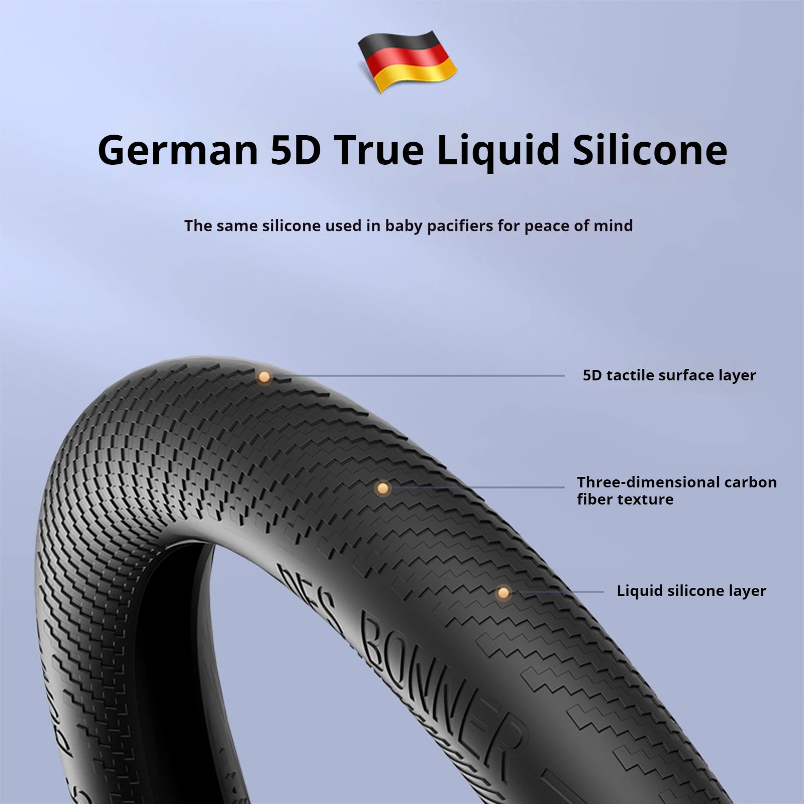 Silicone Car Steering Wheel Cover – Breathable Non-Slip Universal Fit Steering Wheel Protector - Delicate Leather