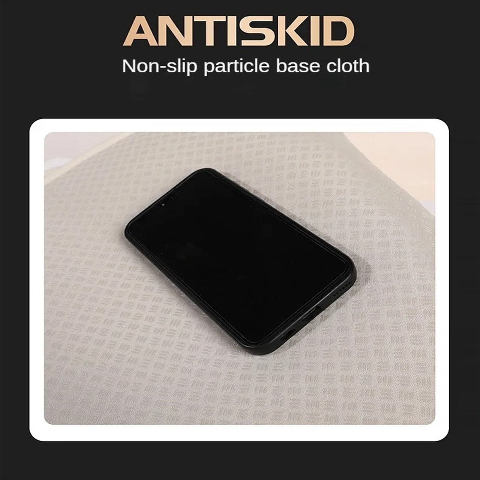 Suede Car Seat Cushion – Anti-Slip Breathable Front Seat Protector Pad - Delicate Leather