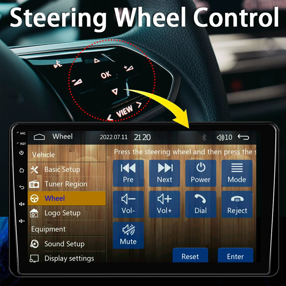Single Din 9-Inch Car Stereo – Apple CarPlay, Android Auto, Touch Screen Bluetooth Audio with Backup Camera 19 - Delicate Leather