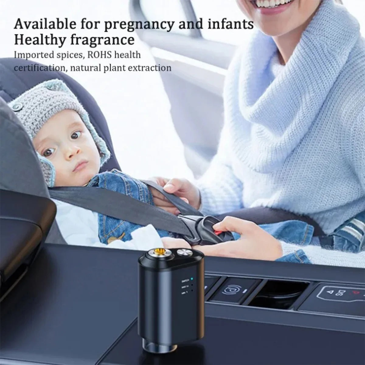 Smart Car Fragrance Diffuser Humidifier Air Freshener Deodorizer Perfume Car Interior Decoration Vent Accessories Car Perfumer - Delicate Leather