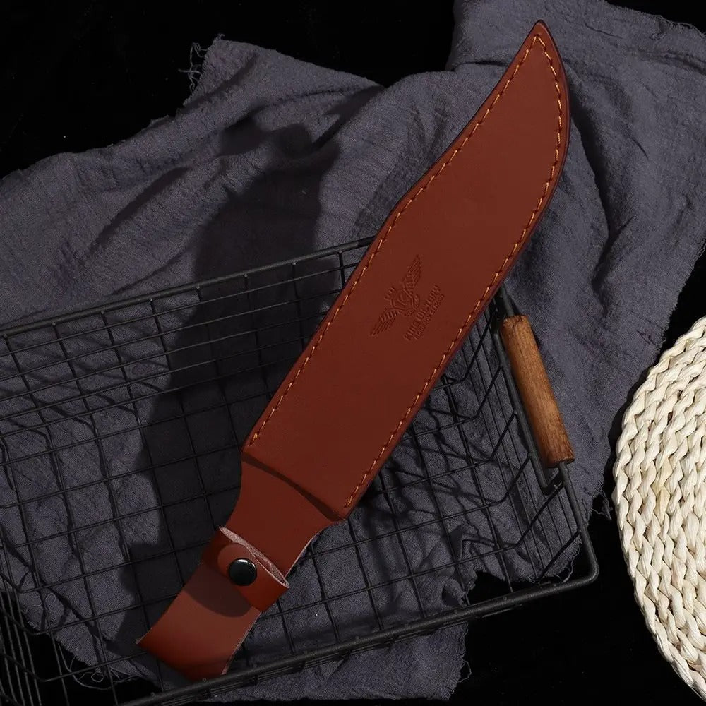 Sheath Holster Pocket Hunt Leather Sheath Holder - Fold Knife Tool Camp Outdoor Carry Belt Loop Case Flashlight Case - Delicate Leather